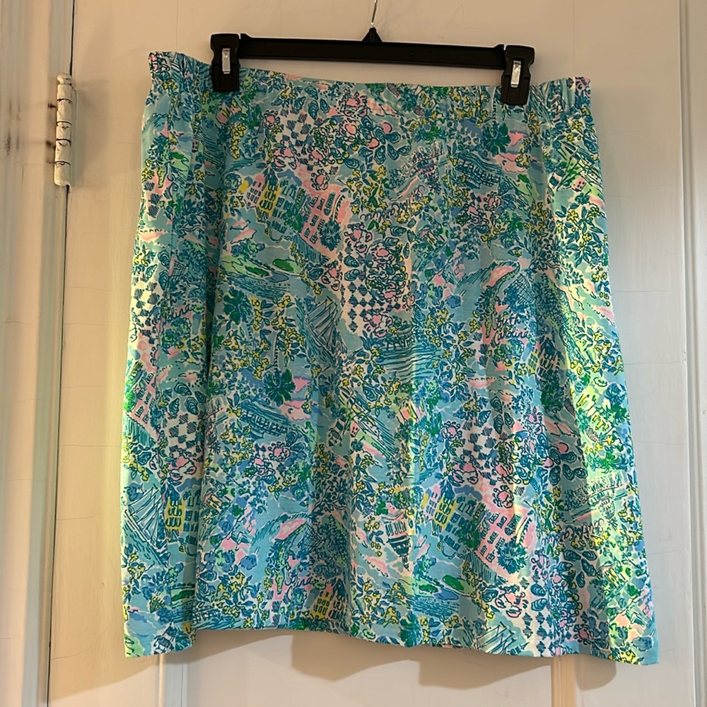 Lilly Pulitzer S. Carolina print A line skirt